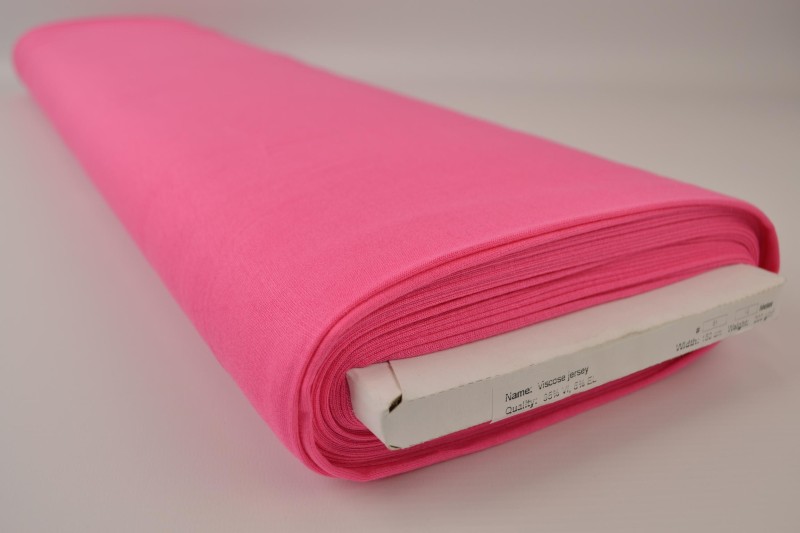 Viscose tricot fuchsia, rol