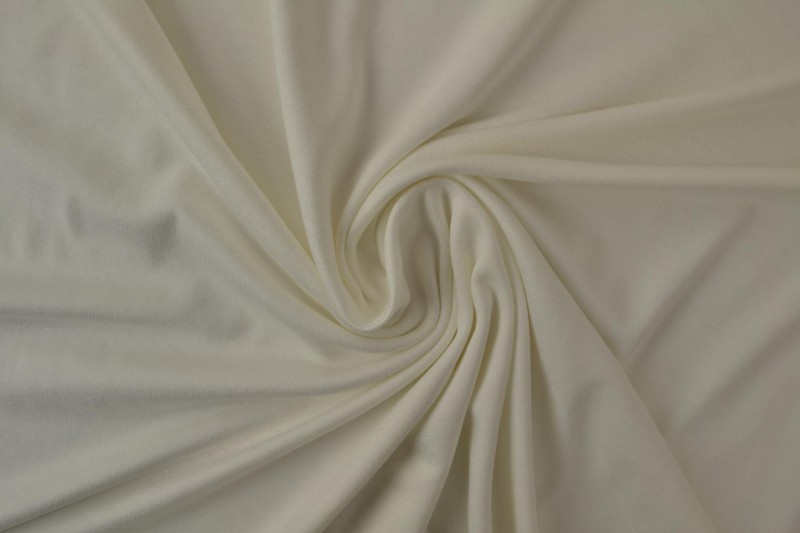Viscose tricot gebroken wit