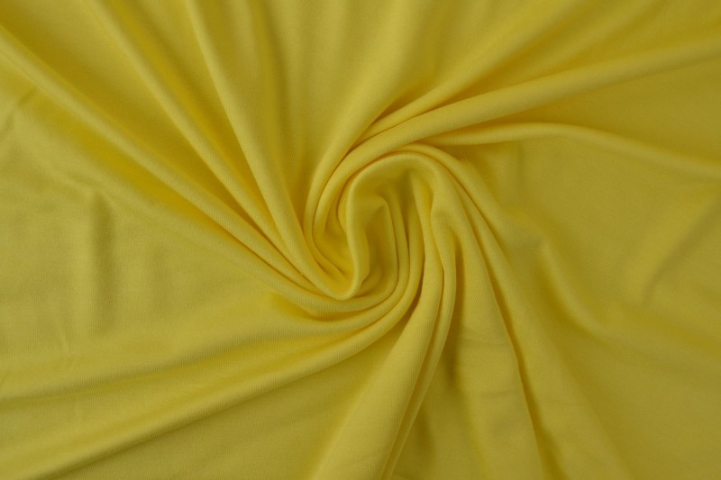 Viscose tricot licht geel