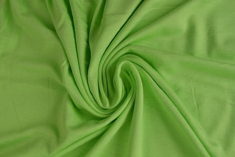 Viscose tricot lime groen