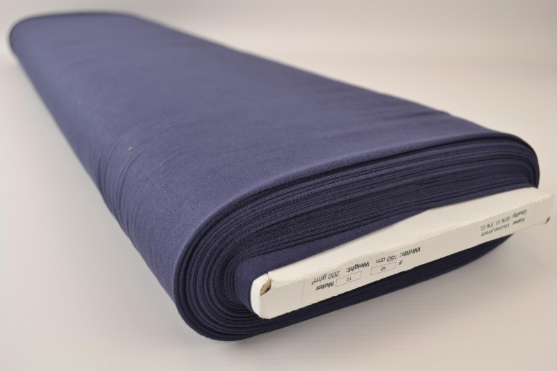 Viscose tricot navy, rol