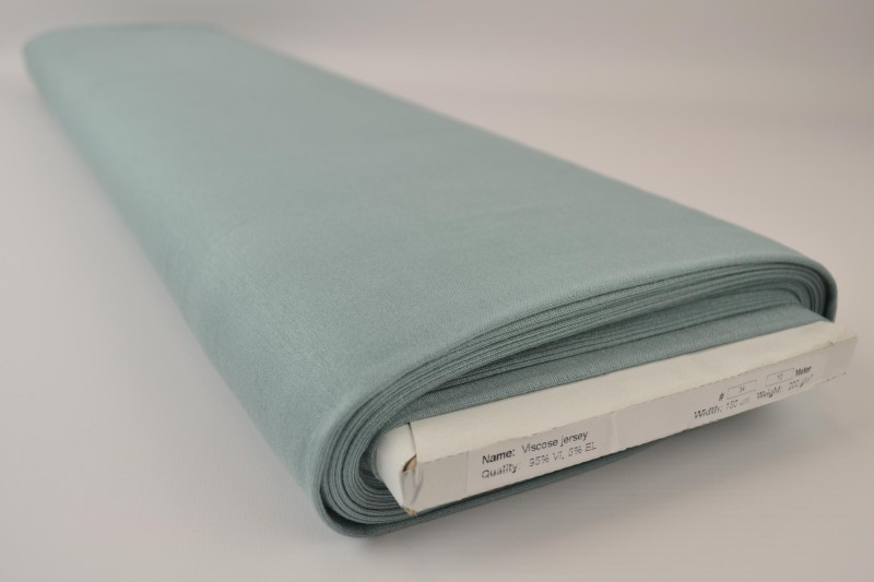 Viscose tricot oud groen, rol