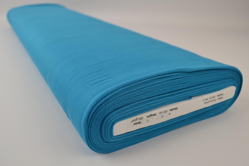 Viscose tricot petrol, rol