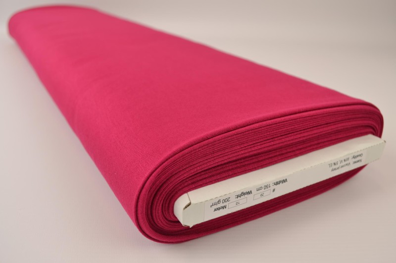 Viscose tricot wijnrood, rol