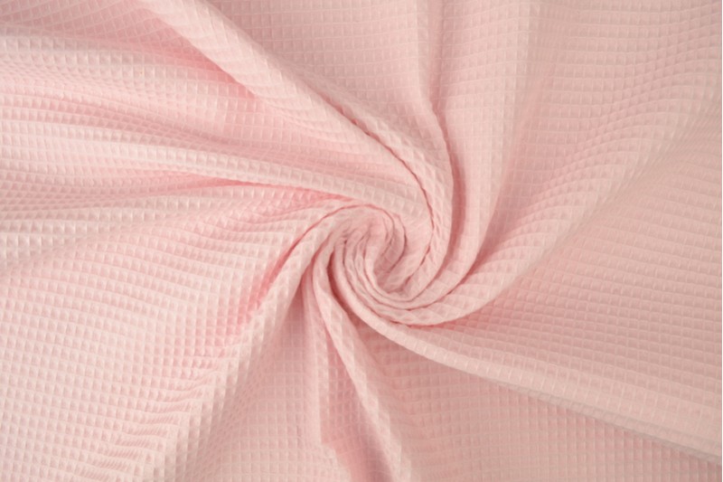 Wafelstof baby roze