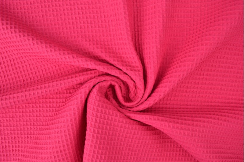 Wafelstof fuchsia