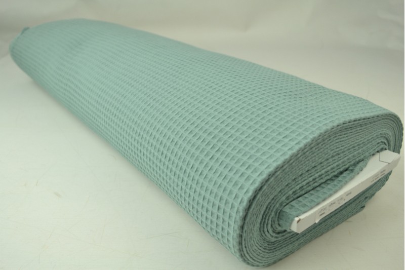Wafelstof oud groen, rol