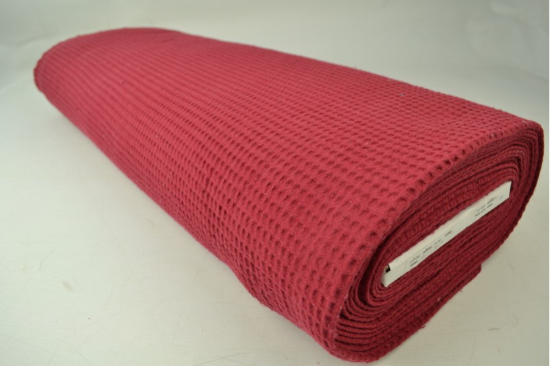 Wafelstof p01 rood, rol