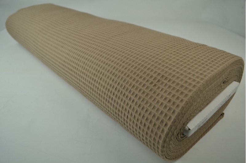 Wafelstof taupe, rol