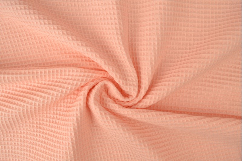 Wafelstof zalm rose