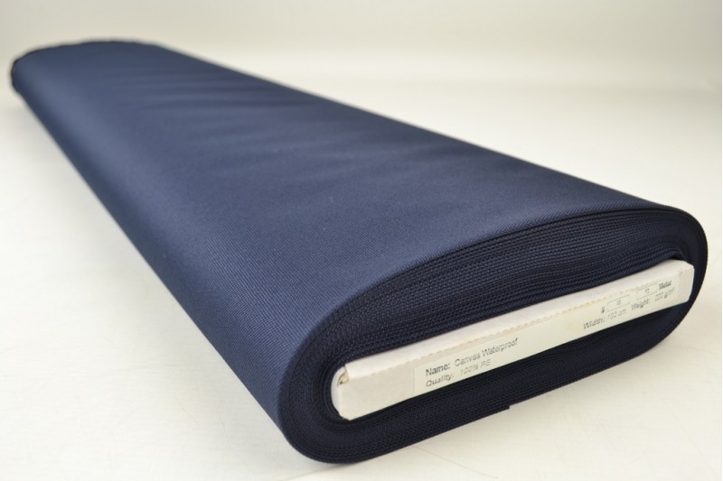 Waterdichte canvas navy, rolweergave