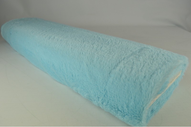 Zachte bont aqua blauw, rol